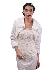 Wrap Satin Winter Long Sleeves Wedding Party Dress 