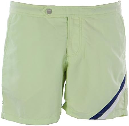 Olasul Men's 6" Solid Swim Trunks 34 Sea Green