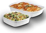 Corning French White 2 Piece Casserole Set