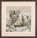 The Snow Leopard Counted Cross Stitch Kit, Craft Kit
