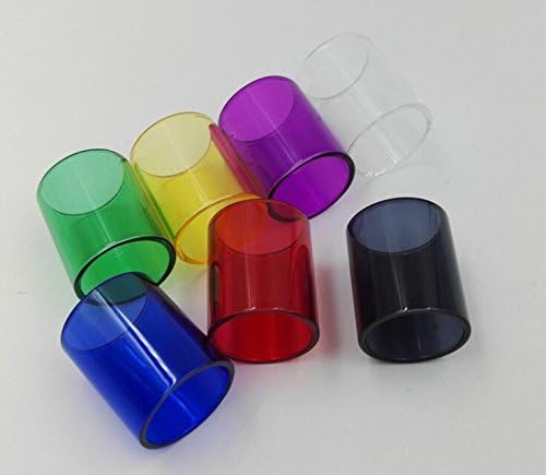 Griffin GF RTA Tank Glass, Clear Multicolored Replacement Pyrex Glass for Griffin RTA (Pack of 7)