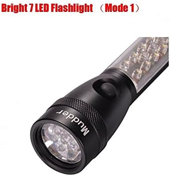 de best goods Multifunctional LED Flashlight w/ Work Light Emergency Red Light Magnetic Bottom to Stick to Any Metal Surface Waterproof