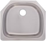 FrankeUSA USSK800-18 Single Bowl Stainless Steel 23 3/8x 20 7/8in. Undermount Sink