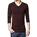 Orangetime Men Basic Classic V-Neck Long Sleeve Sweater