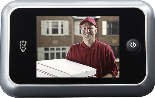 Cannon Security Products DDV-S-01 LCD Peephole Door Viewer, Brushed Silver