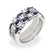 Sterling Silver Sapphire Stackable Ring Set