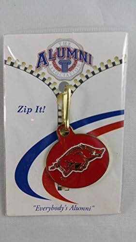 NCAA Zip-It Zipper Puller Charm for Duffle Bags, Back Packs, Jackets (Arkansas Razorbacks)