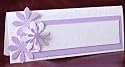Express wedding stationery - mauve and white - place setting - 1 pack