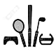 Nintendo Wii Sport Set, 8in1, black