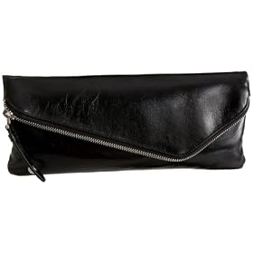 HOBO INTERNATIONAL Effe Vintage Leather Asymmetrical Clutch