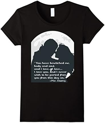 Women's Mr darcy shirt - You have bewitched me, body and soul XL Black