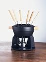 Le Creuset Fondue-Set komplett schwarz