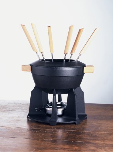 Le Creuset Fondue-Set komplett schwarz