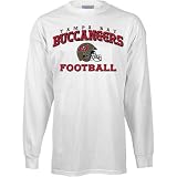 Reebok Tampa Bay Buccaneers White Stacked Helmet Long Sleeve T-shirt