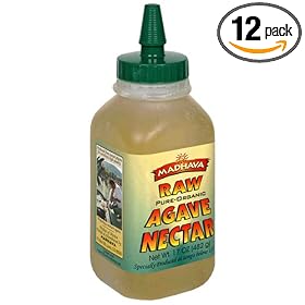 Madhava Pure Organic Raw Agave Nectar, 17-Ounce Bottles (Pack of 12)