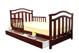 Dream On Me Elora Collection Toddler Bed with Storage Drawer, Cherry