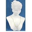 Frosted Neck Display Earring Necklace Bust Showcase 9"