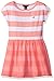 Nautica Girls' Printed Rugby Stripe Dress with Chiffon Overlay Skirt