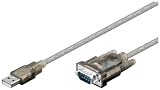 Goobay 9-polig USB auf seriell Konverter (USB A Stecker auf SUB-D Stecker) schwarz