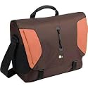 Brown Nylon Durable & Ltwt Messenger Bag for Laptop 15.4IN