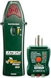 Extech CB10 Circuit Breaker Finder locates fuses/breakers, tests receptacles and GFCI circuits