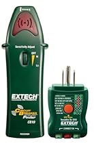 Extech CB10 Circuit Breaker Finder locates fuses/breakers, tests receptacles and GFCI circuits

