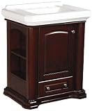 Danze Bathroom Vanity DZ-DF022230MH. 19 3/4''(L) x 28 5/8''(W) x 31 1/8''(H), Antique Cherry / White Countertop
