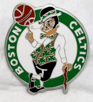 Boston Celtics Enamel Belt Buckle, NBA Basketball Buckle