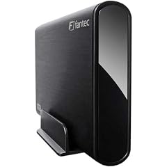 FANTEC DB-ALU3 schwarz USB3.0 8,89cm 3,5Zoll Externes SATA Gehaeuse Aluminuim gebuerstet abwaertskompatibel zu USB 2.0 und USB 1.1