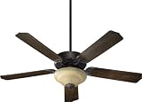 Quorum Fans 77525-8444 52 Capri Uni-Pack Traditional Toasted Sienna Ceiling Fan w/ Light & Blades