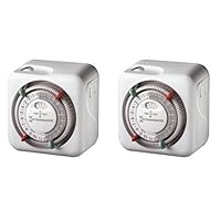 Intermatic TN111C61 2-Pack Heavy Duty Lamp and Appliance Timers