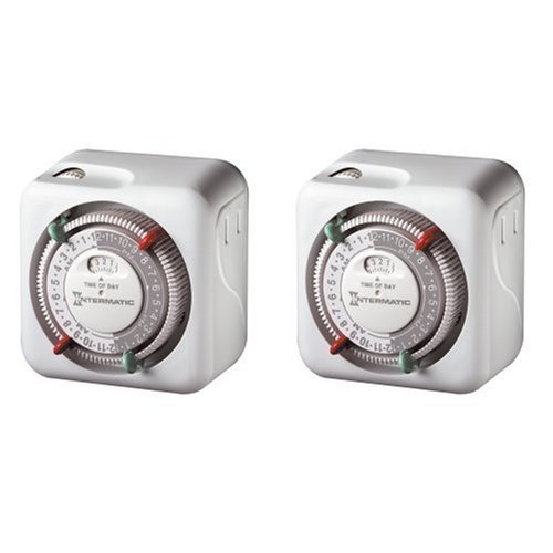 Intermatic TN111C61 2-Pack Heavy Duty Lamp and Appliance Timers