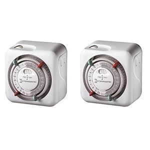 Click here to buy Intermatic TN111C61 2-Pack Heavy Duty Lamp and Appliance Timers.