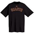San Francisco Giants Official Wordmark Short Sleeve T-Shirt, Black