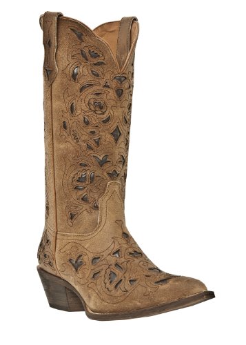 Laredo� Miranda Inlay Boot for Women 7 M Brown