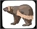 Decorated Mouse Pad with grizzly, bear, fur, animal