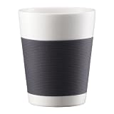 BODUM CANTEEN 10109-911 2 pcs mug, double wall, medium, 0.2 l, 6 oz, porcelain Dark grey