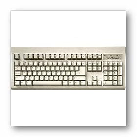 104-key Keyboard PS2 Black with large L Shaped Enter Key