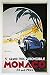 BUGATTI Racing Car Vintage Poster 1933 Grand Prix Monaco by Geo Ham
