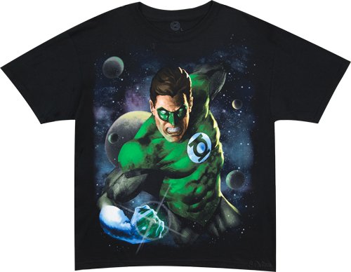  Green Lantern Space Paint Hal Jordan T-shirt