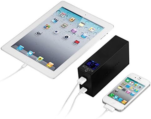 POWER POND® 40800mAh Ultra High Capacity Dual-USB Power Bank Backup Battery Charger & 90W Consentric Inverter for ZP600+ Open Hole 3D Iphone Ipad Smart Phone Laptop Tablet PC etc. Perfect for Outdoor Camping and Emergency power supply(Black)