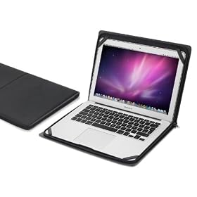 KAVAJ - Housse "Montreal" pour MacBook Air / Asus UX21 UX31 Zenbook / Acer Aspire S3 13" pouces - noir