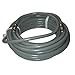 25 FT RG6 Coaxial Cable Gray F pin Connector Solid Copper Center Conductor 18-AWG Digital Satellite TV Antenna Shielded RG-6 Coax with F-Type Connectors