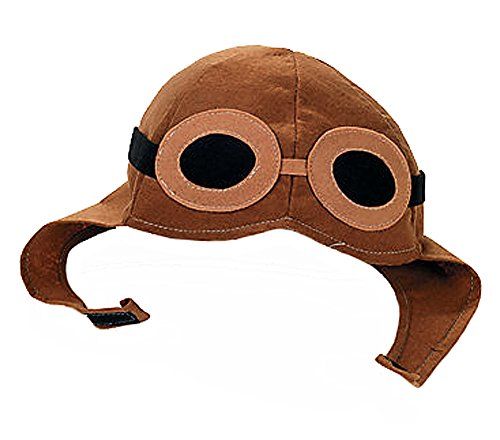 Kids Brown Aviator Pilot WWII Costume Hat