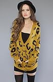 IMAGE OF Joyrich The Clouded Leopard Cardigan in Beige,Sweaters for Women, Medium,Beige