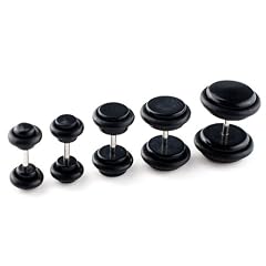 FAKE PLUG Lobe Flesh Stopfen Tunnel Acryl SCHWARZ - W�hle deine Wunschgr��e in mm