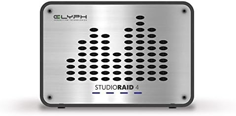 Glyph Technologies StudioRAID4 24TB (4x 6TB) 4-Bay External Hard Drive, 7200 RPM, 260MBps, USB 3.0, FireWire 800, eSATA