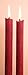 12 Inch Natural Beeswax Glitter Candles, Ruby Red Color, Boxed Set of 2 CandlesQ