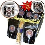 Jos Fauxtographee Abstract - A tractor with red and a black steering wheel and big tires mirrored - Coffee Gift Baskets - Coffee Gift Basket