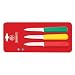 Mundial SCRYG5601-3 3-1/4-Inch Paring Knife Collection, Set of 3, Red